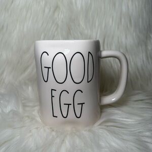 Rae Dunn Good / Bad Egg Mug Double Sided